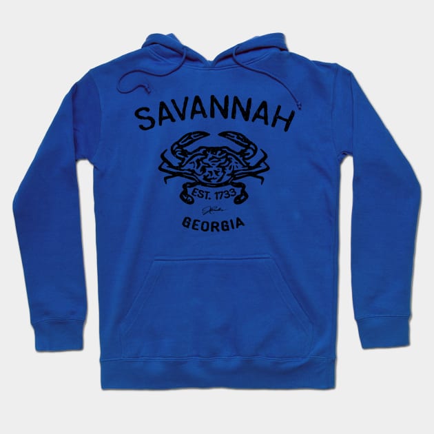 Savannah, Georgia, Crab Hoodie by jcombs